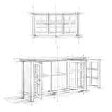 Simpli Home Acadian Brunette Brown Transitional Wood Media Cabinet