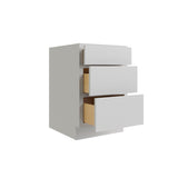 RELIABILT Parkstone 21-in W x 34.5-in H x 24-in D Grey 3-Drawer Base Fully Assembled Plywood Cabinet (Flat Panel Style)