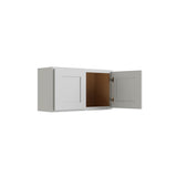 RELIABILT Parkstone 30-in W x 18-in H x 12-in D Grey Wall Fully Assembled Plywood Cabinet (Shaker Door Style)