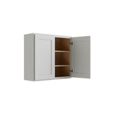 RELIABILT Parkstone 33-in W x 30-in H x 12-in D Grey Wall Fully Assembled Plywood Cabinet (Shaker Door Style)