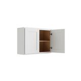 RELIABILT Parkstone 27-in W x 24-in H x 12-in D White Wall Fully Assembled Plywood Cabinet (Shaker Door Style)