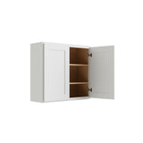 RELIABILT Parkstone 39-in W x 30-in H x 12-in D White Wall Fully Assembled Plywood Cabinet (Shaker Door Style)