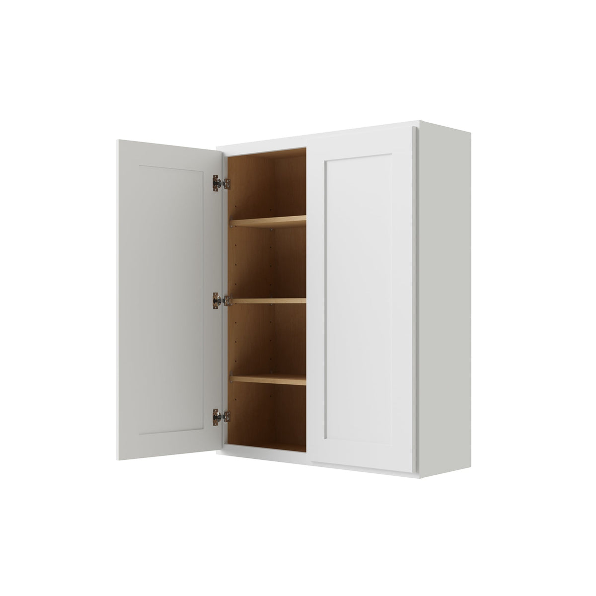 RELIABILT Parkstone 33-in W x 42-in H x 12-in D White Wall Fully Assembled Plywood Cabinet (Shaker Door Style)