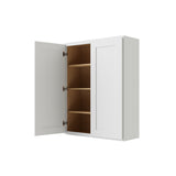 RELIABILT Parkstone 33-in W x 42-in H x 12-in D White Wall Fully Assembled Plywood Cabinet (Shaker Door Style)