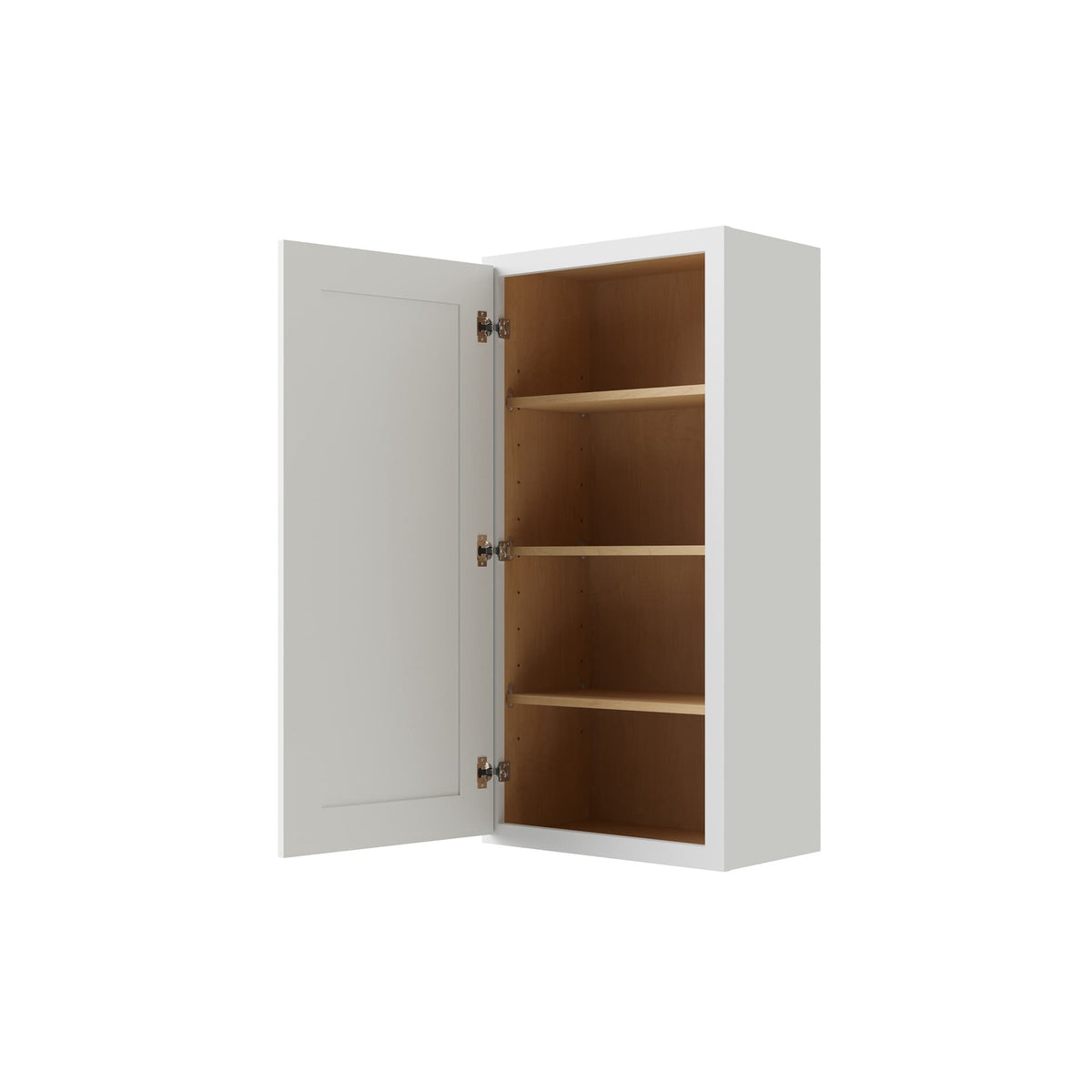 RELIABILT Parkstone 15-in W x 42-in H x 12-in D White Wall Fully Assembled Plywood Cabinet (Shaker Door Style)