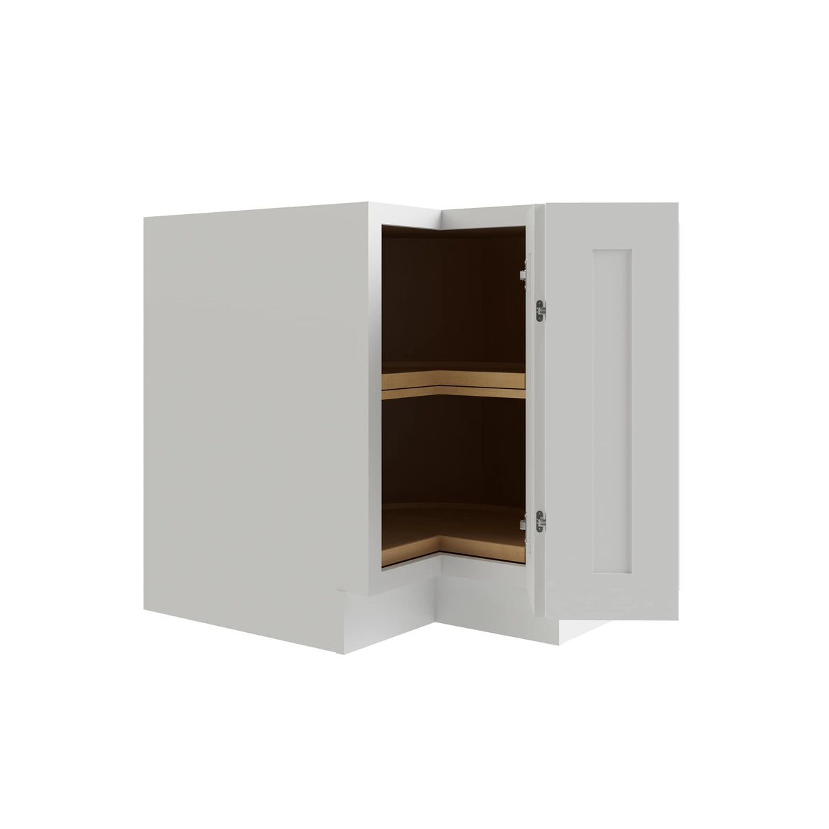 RELIABILT Parkstone 32-in W x 34.5-in H x 24-in D White Lazy Susan Corner Base Fully Assembled Plywood Cabinet (Shaker Style)