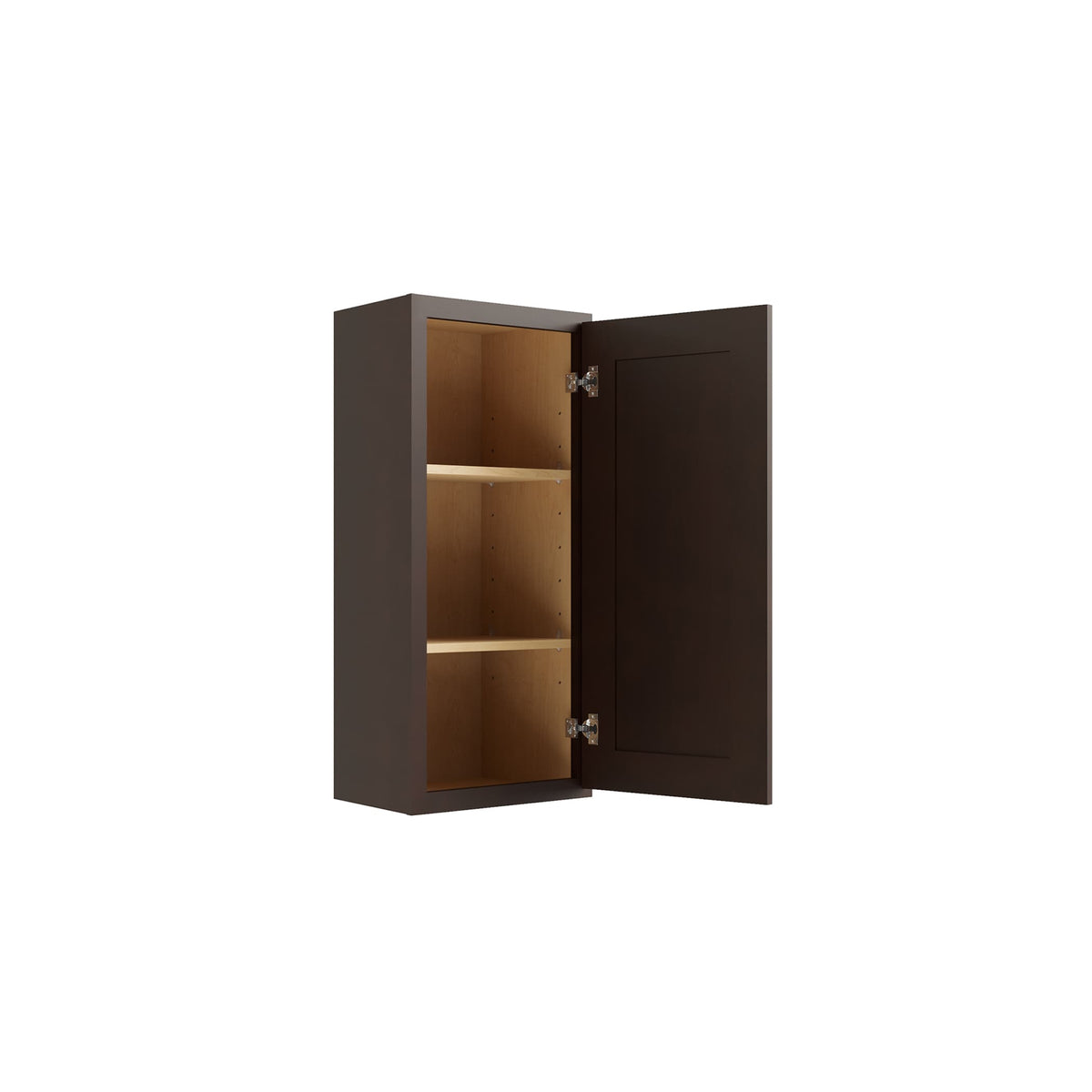 RELIABILT Parkstone 15-in W x 30-in H x 12-in D Espresso Wall Fully Assembled Plywood Cabinet (Shaker Door Style)