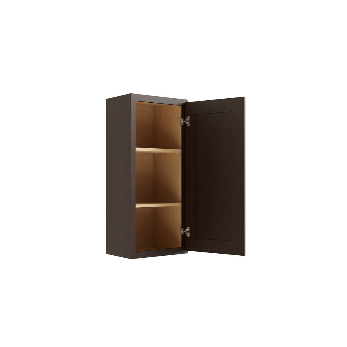 RELIABILT Parkstone 21-in W x 30-in H x 12-in D Espresso Wall Fully Assembled Plywood Cabinet (Shaker Door Style)