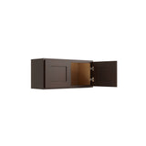 RELIABILT Parkstone 36-in W x 15-in H x 12-in D Espresso Wall Fully Assembled Plywood Cabinet (Shaker Door Style)