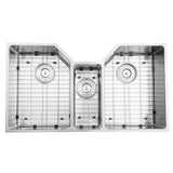 Undermount Stainless Steel 35 in. 16-Gauge Triple Bowl Kitchen Sink - Super Arbor