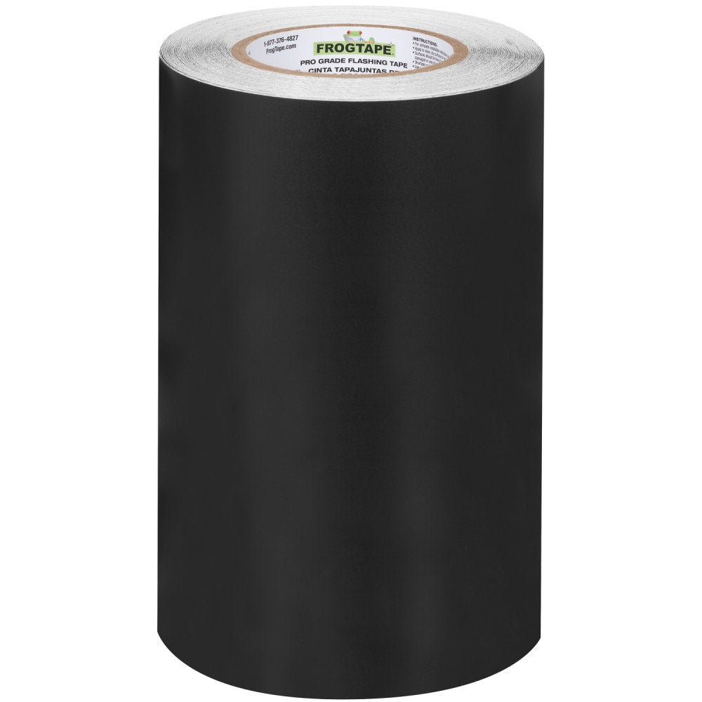 FrogTape Pro Grade Flashing Tape for Windows & Doors, 9-in x 75-ft, Black Acrylic