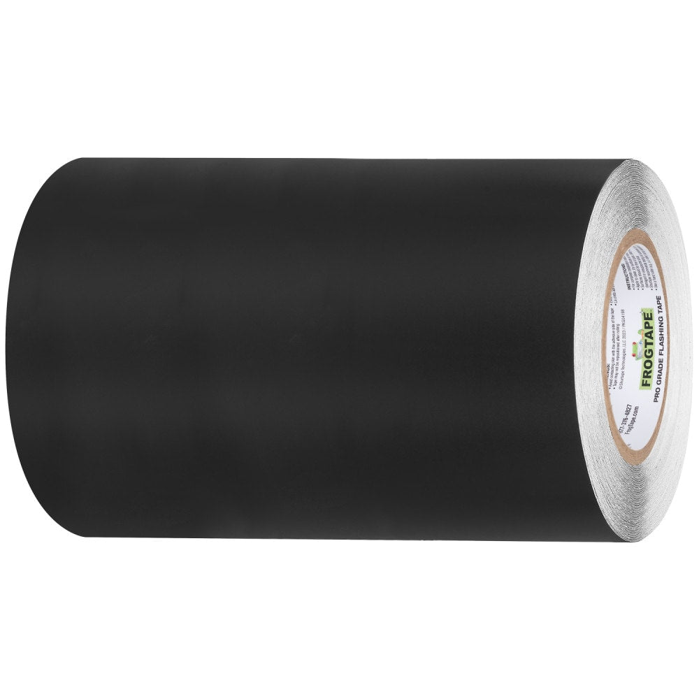 FrogTape Pro Grade Flashing Tape for Windows & Doors, 9-in x 75-ft, Black Acrylic