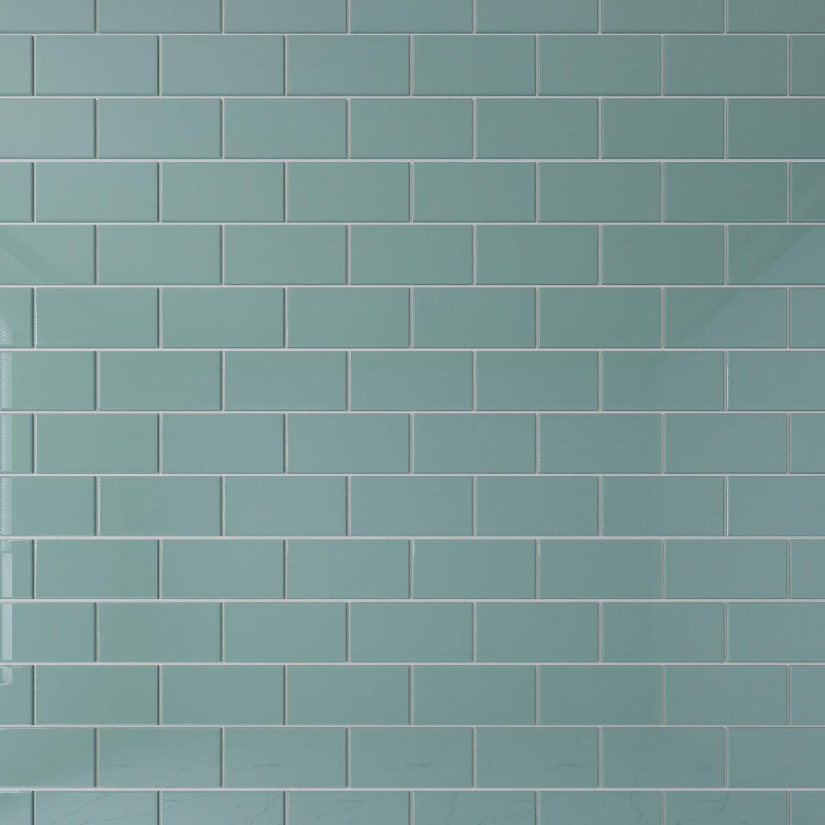 Giorbello Classic Premium Slate 3-in x 6-in Glossy Glass Subway Wall Tile (5-sq. ft/ Carton)
