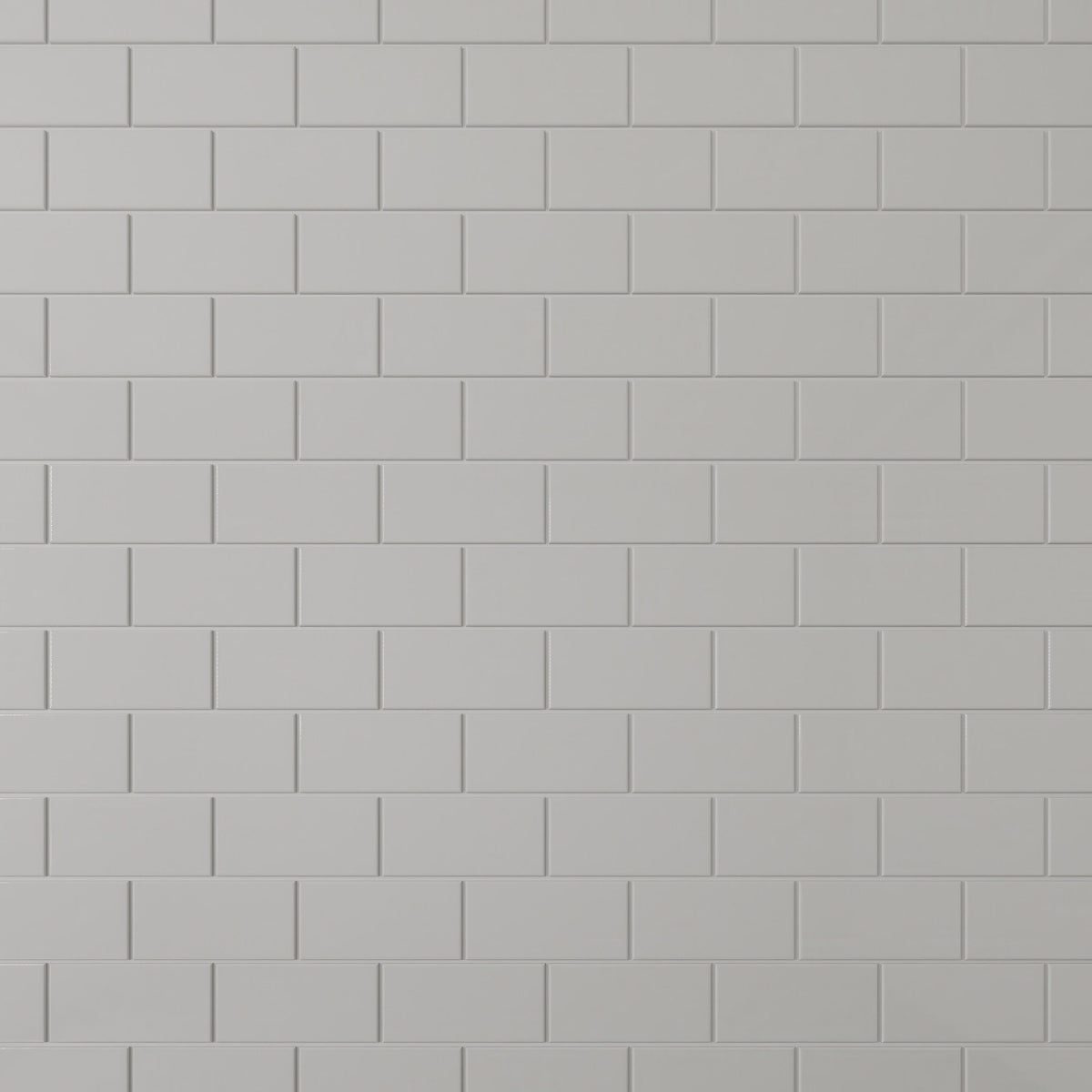 Giorbello Classic Premium Light Gray 3-in x 6-in Glossy Glass Subway Wall Tile (5-sq. ft/ Carton)