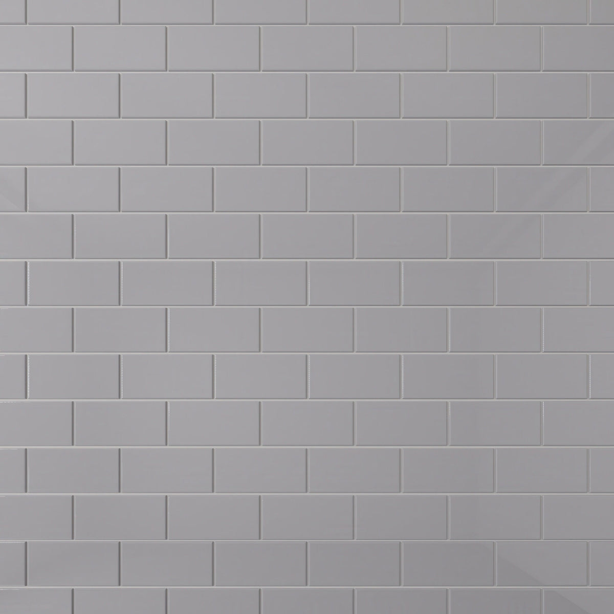 Giorbello Classic Premium Lavender Gray 3-in x 6-in Glossy Glass Subway Wall Tile (5-sq. ft/ Carton)