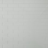 Giorbello Classic Premium Light Gray 4-in x 12-in Glossy Glass Subway Wall Tile (5-sq. ft/ Carton)