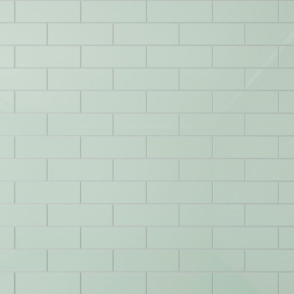 Giorbello Classic Premium Winter Sage 4-in x 12-in Glossy Glass Subway Wall Tile (5-sq. ft/ Carton)