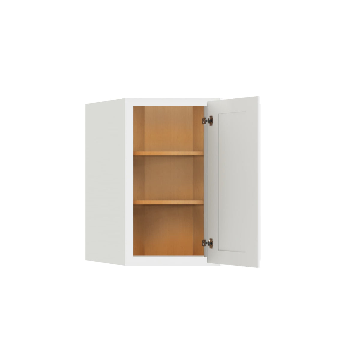 RELIABILT Parkstone 24-in W x 36-in H x 12-in D White Diagonal Wall Fully Assembled Plywood Cabinet (Shaker Door Style)