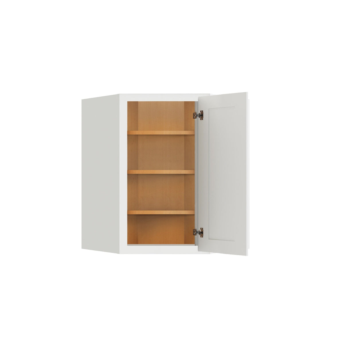 RELIABILT Parkstone 23.875-in W x 42-in H x 12-in D White Diagonal Wall Fully Assembled Plywood Cabinet (Shaker Door Style)