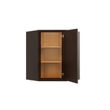RELIABILT Parkstone 24-in W x 30-in H x 12-in D Espresso Diagonal Wall Fully Assembled Plywood Cabinet (Shaker Door Style)