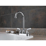 Delta Foundations Chrome 2-Handle Deck-Mount Bar and Prep Handle Kitchen Faucet