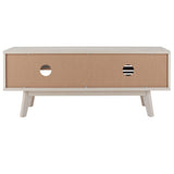 Safavieh Aurelio Bleached White Casual Mdf Media Cabinet
