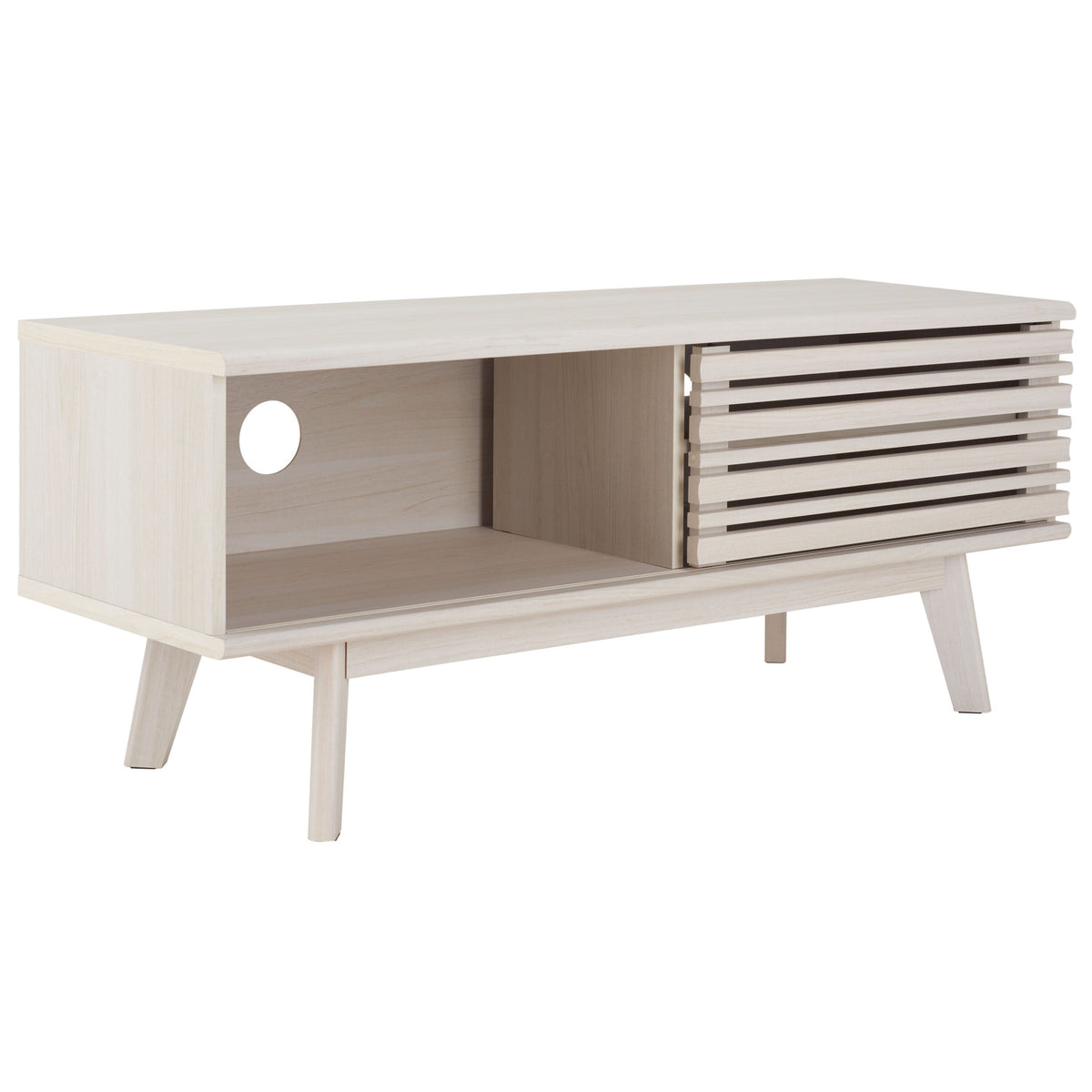 Safavieh Aurelio Bleached White Casual Mdf Media Cabinet