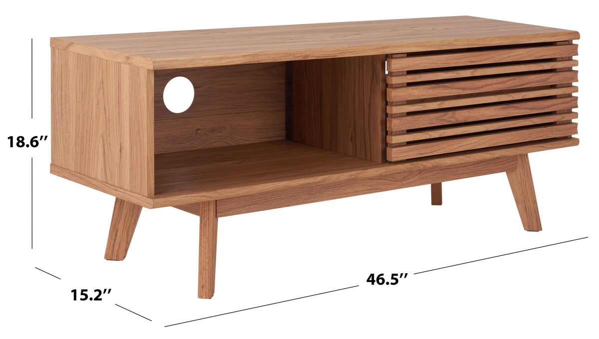 Safavieh Aurelio Oak Casual Mdf Media Cabinet