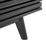 Safavieh Aurelio Distressed Black Casual Mdf Media Cabinet