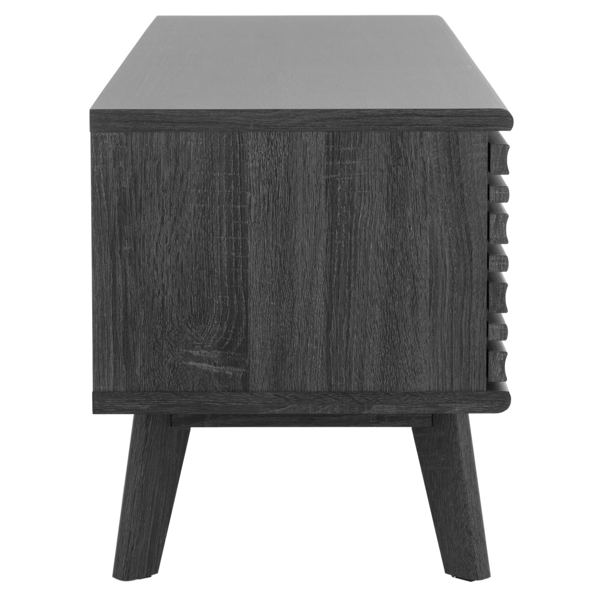 Safavieh Aurelio Distressed Black Casual Mdf Media Cabinet