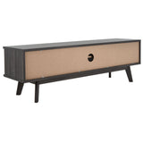 Safavieh Esma Distressed Black Casual Mdf Media Cabinet