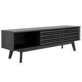 Safavieh Esma Distressed Black Casual Mdf Media Cabinet