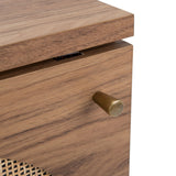 Safavieh Claude Oak Coastal Mdf Media Cabinet