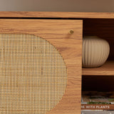 Safavieh Claude Oak Coastal Mdf Media Cabinet