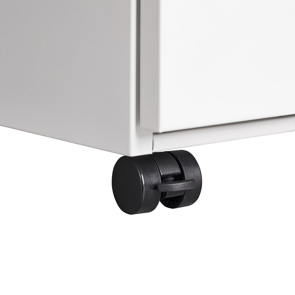 Mondawe Modern 3-Drawer Vertical File Cabinet, 17.32  14.57  23.63in Metal Filing Cabinet with Lock, White