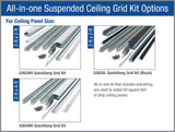 Armstrong Ceilings QuickHang 2-ft x 4-ft White Ceiling Grid Kit, 64-sq ft Coverage
