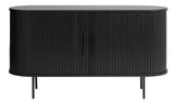 Contemporary/Modern Black Oak Wood Oak Sideboard