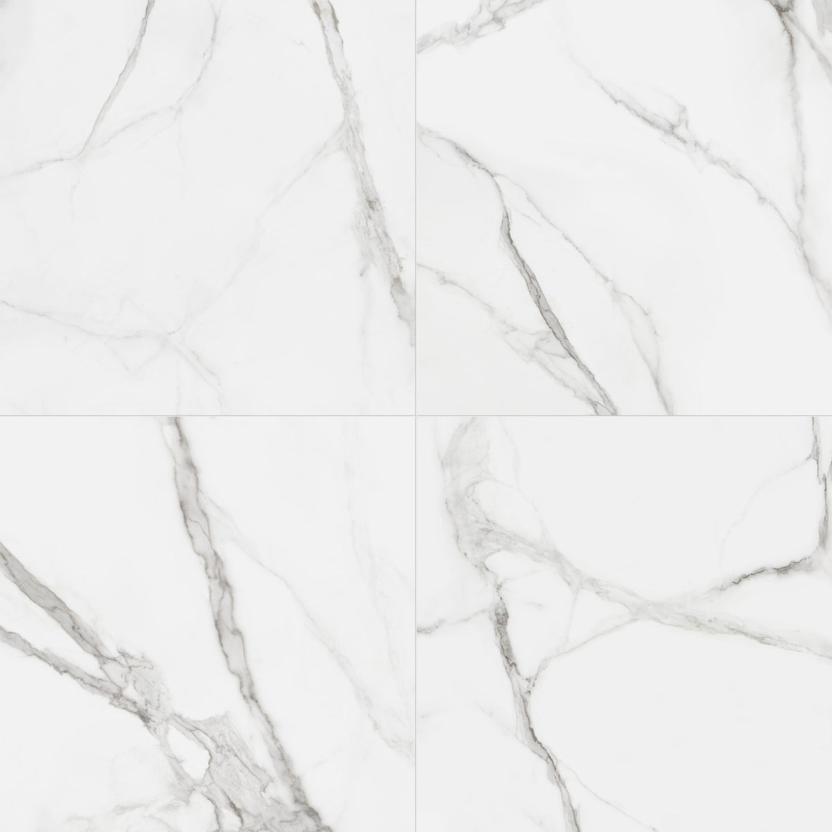 Satori Regent Calacatta 32-in x 32-in Polished Porcelain Marble Look Floor and Wall Tile (13.78-sq. ft/ Carton)