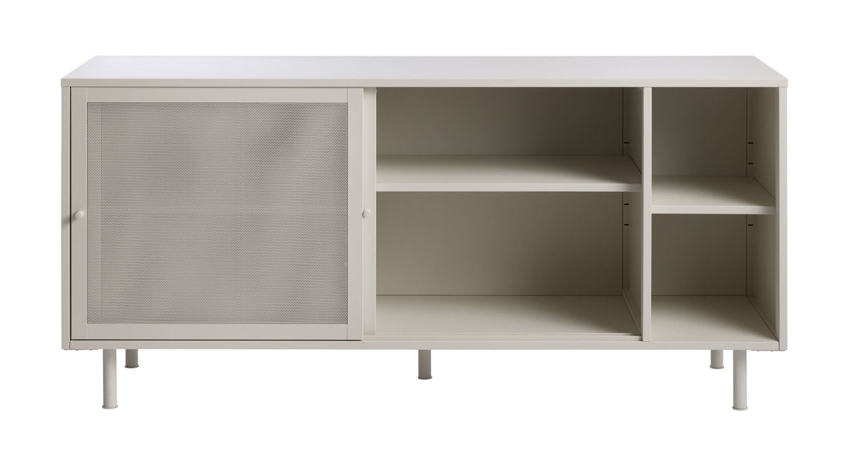 Contemporary/Modern Greige Metal Sideboard