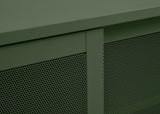 Olive Green Contemporary/Modern Metal Media Cabinet