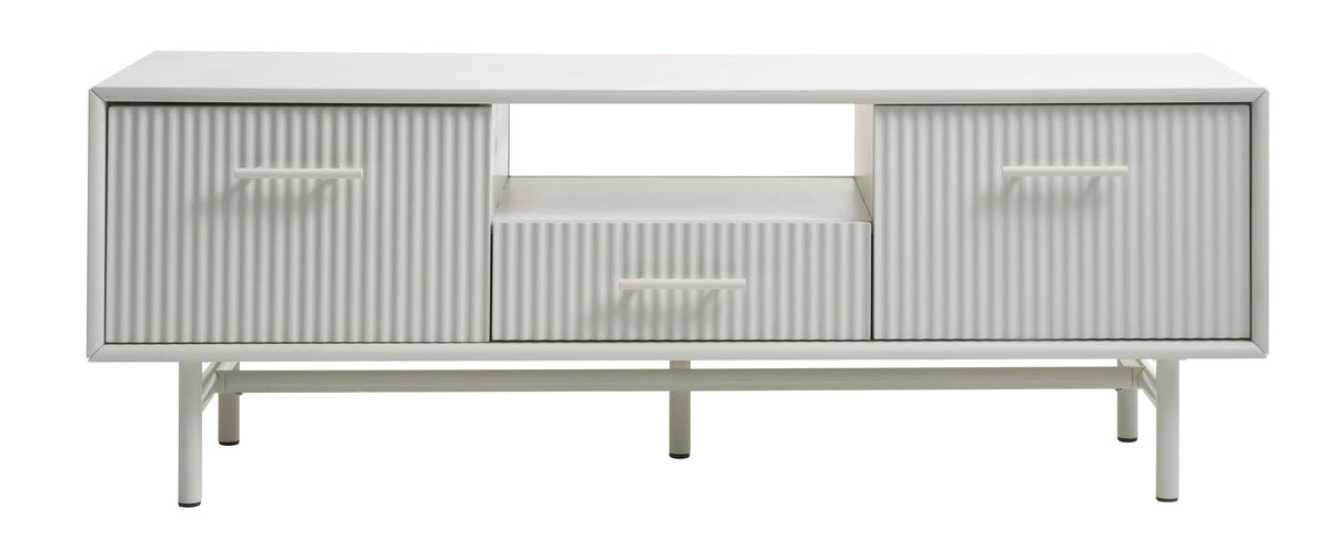 Greige Contemporary/Modern Mdf Media Cabinet