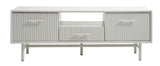 Greige Contemporary/Modern Mdf Media Cabinet