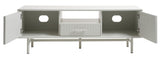 Greige Contemporary/Modern Mdf Media Cabinet