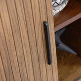 Contemporary/Modern Smoked Oak Wood Oak Sideboard
