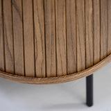 Contemporary/Modern Smoked Oak Wood Oak Sideboard
