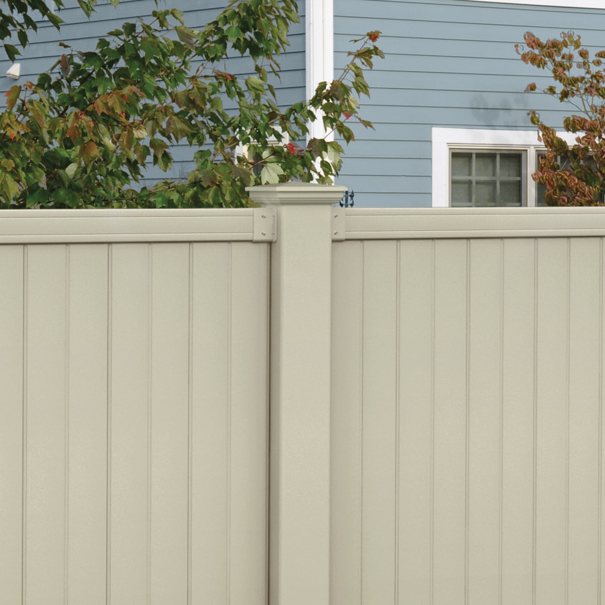 Outdoor Essentials PicketLock 3-in Tan Vinyl Bracket For Vinyl Fence 2-Pack