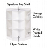 RiverRidge White Kids Corner Bookcase (31.62-in W x 37.31-in H x 24-in D)