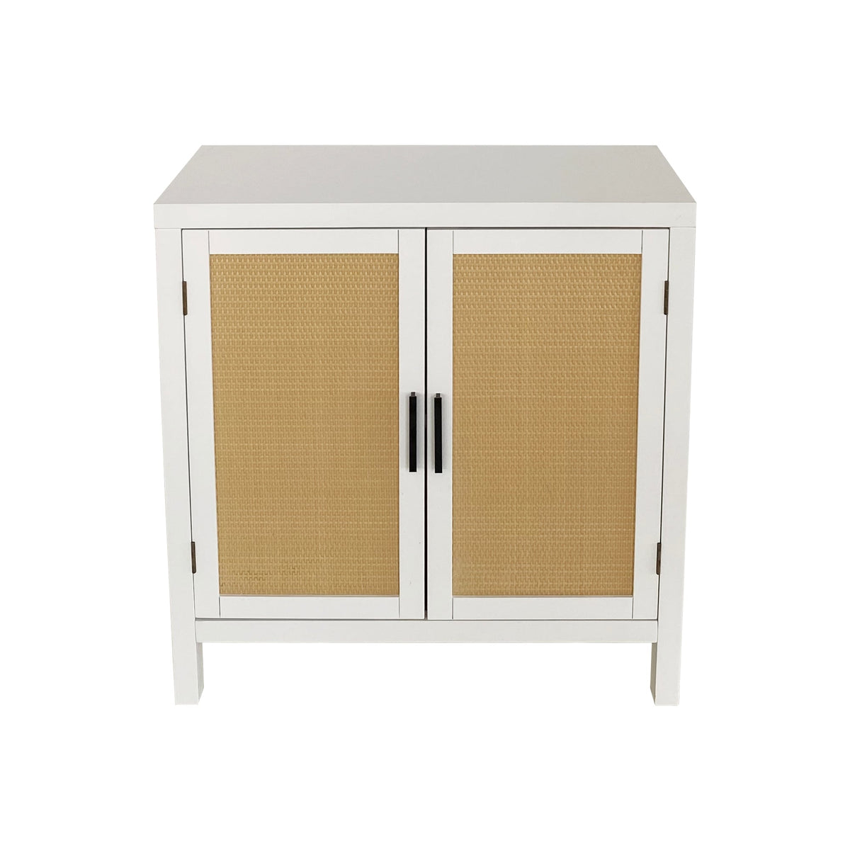 allen + roth White Casual Composite Media Cabinet