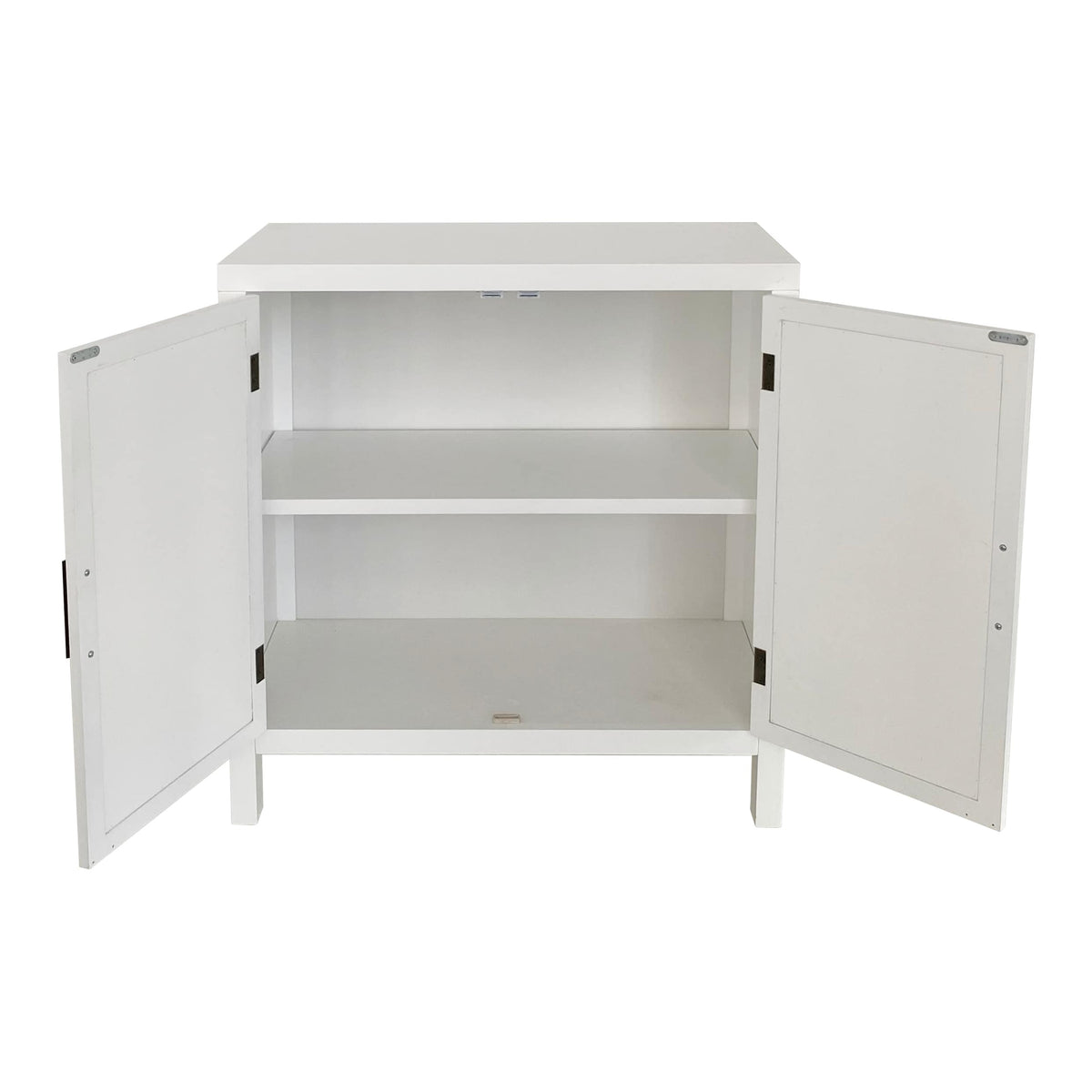 allen + roth White Casual Composite Media Cabinet