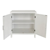 allen + roth White Casual Composite Media Cabinet